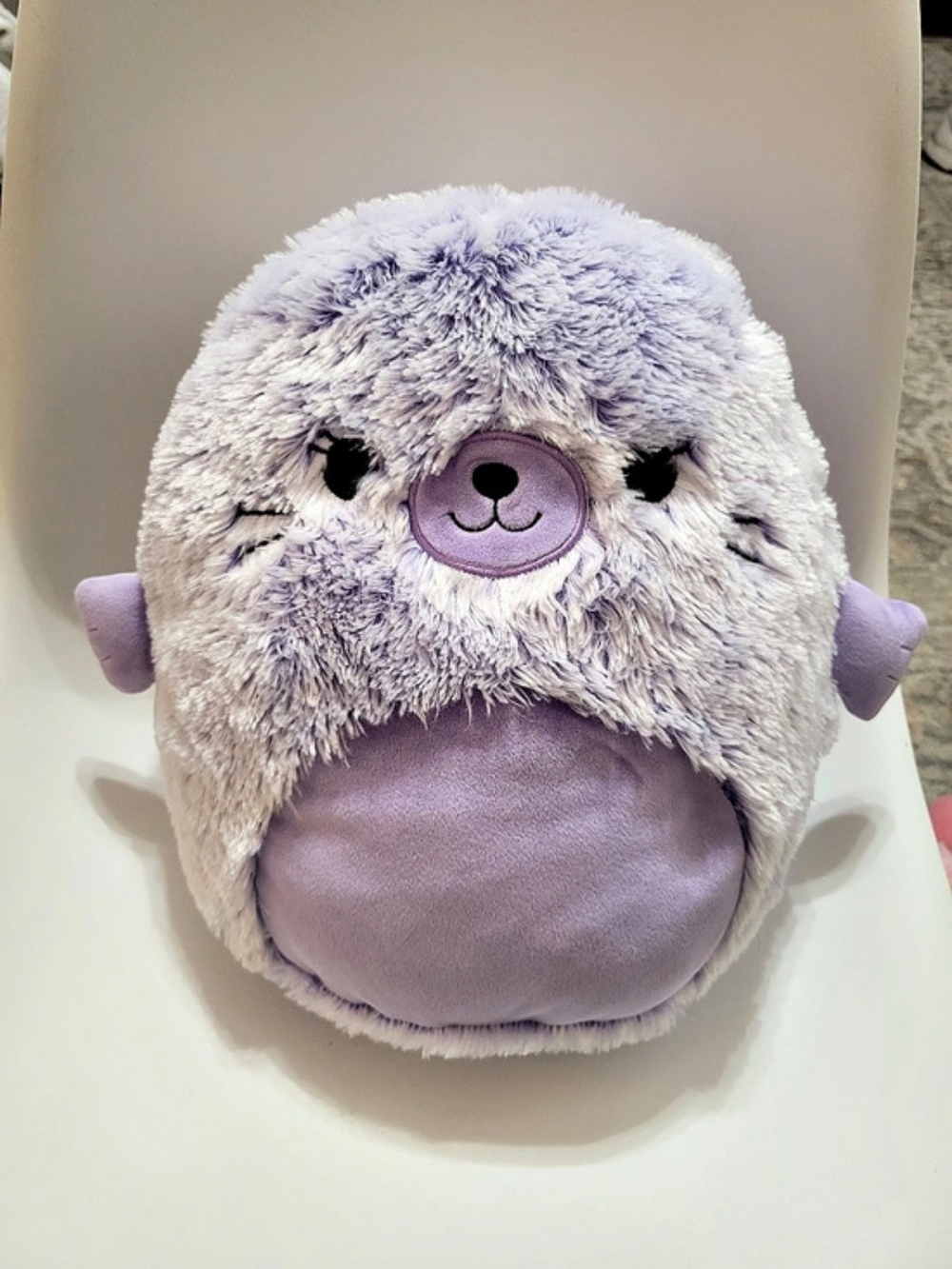 Squishmallows Ellen the Purple Seal Purple & White Plush